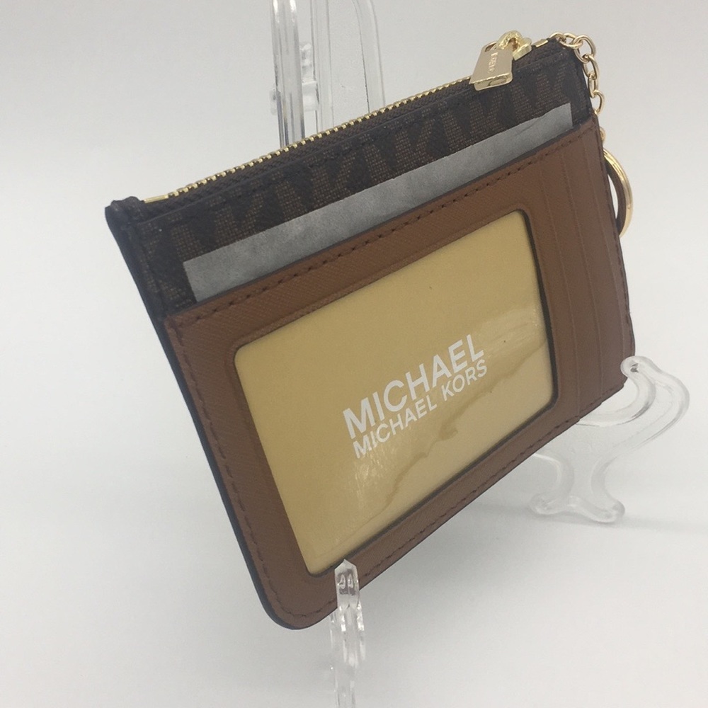 Jet Set Travel Sm TZ Coinpouch W ID Leather Brown - Picture 2 of 8